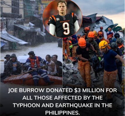“Why Did Joe Burrow Just Donate $3 Million to the Philippines? The Heartbreaking Reason Behind the Bengals Quarterback’s Lifesaving Move That’s Inspiring Millions Worldwide”