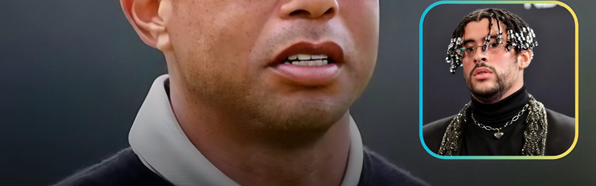 Tiger Woods criticizes NFL's "dirty PR stunt" with Bad Bunny, saying fans and media are "enabling..."