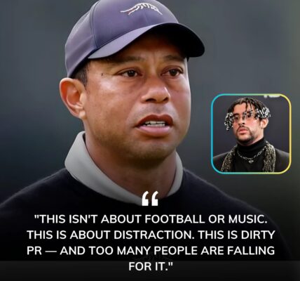 Tiger Woods criticizes NFL's "dirty PR stunt" with Bad Bunny, saying fans and media are "enabling..."