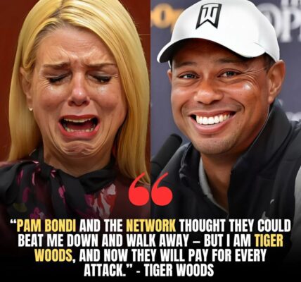 “BEATEN, BEATEN – PAY NOW!” – Tiger Woods suddenly filed a lawsuit against Pam Bondi and the Network, demanding $50 MILLION in compensation after the direct attack that shocked America. No one believed this could happen!…